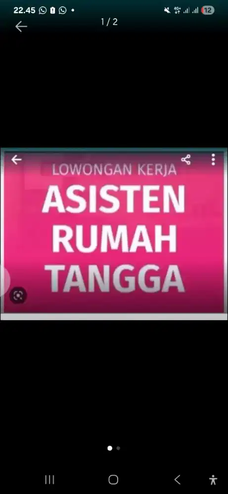 Lowongan Kerja ART Nginap Serabutan