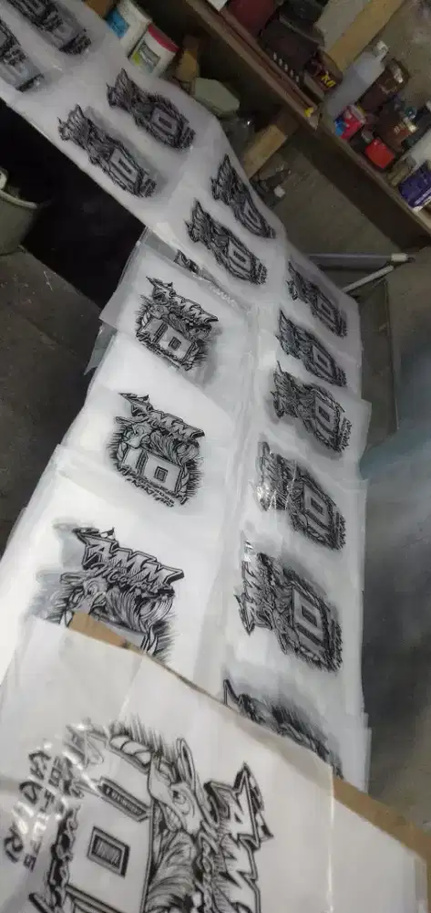 Sablon plastik ,merchandise,water decal dll