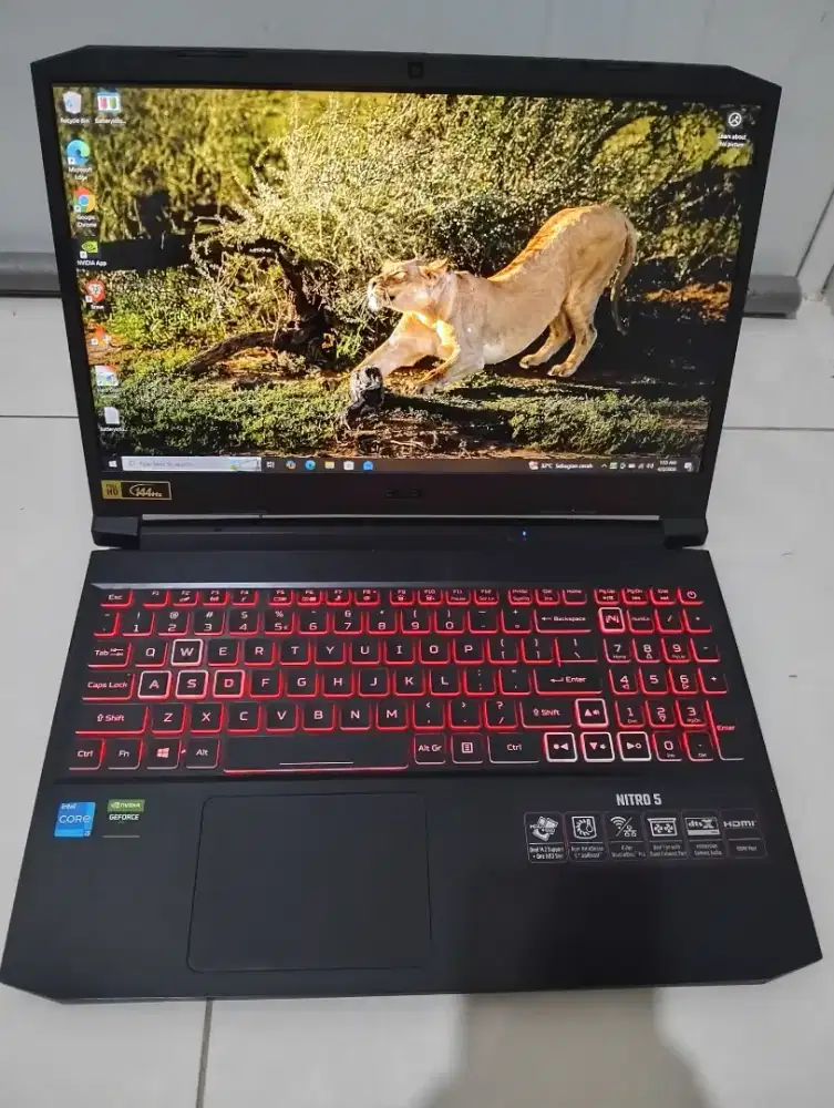 Laptop gaming acer nitro5 RTX 3050Ti