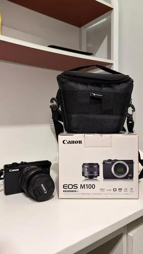 Canon EOS M100 Black Kit EF-M15-45mm IS STM
