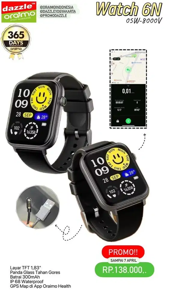 Smartwatch Oraimo Watch 6N