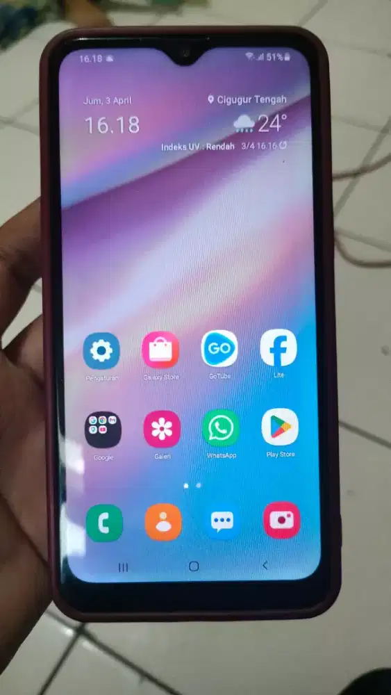 Samsung galaxy A10s 4G 2/32 layar 6.2 in tt/barter