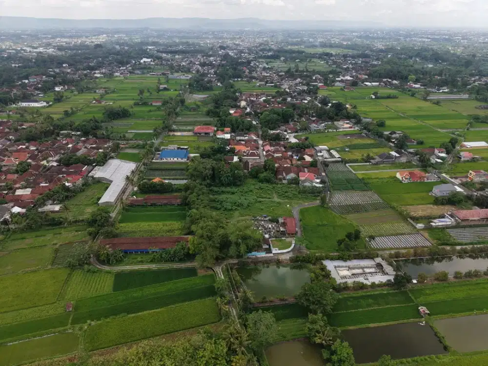 Tanah Sleman Timur, 5 Menit Exit Tol Kalasan view sawah dan gunung