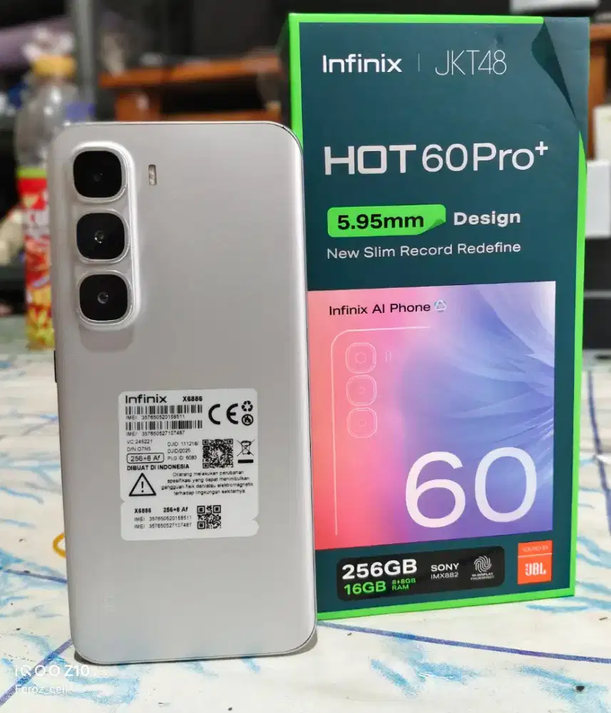 Infinix hot 60 Pro Plus 8/256 Lengkap garansi murmer ( baca deskripsi)