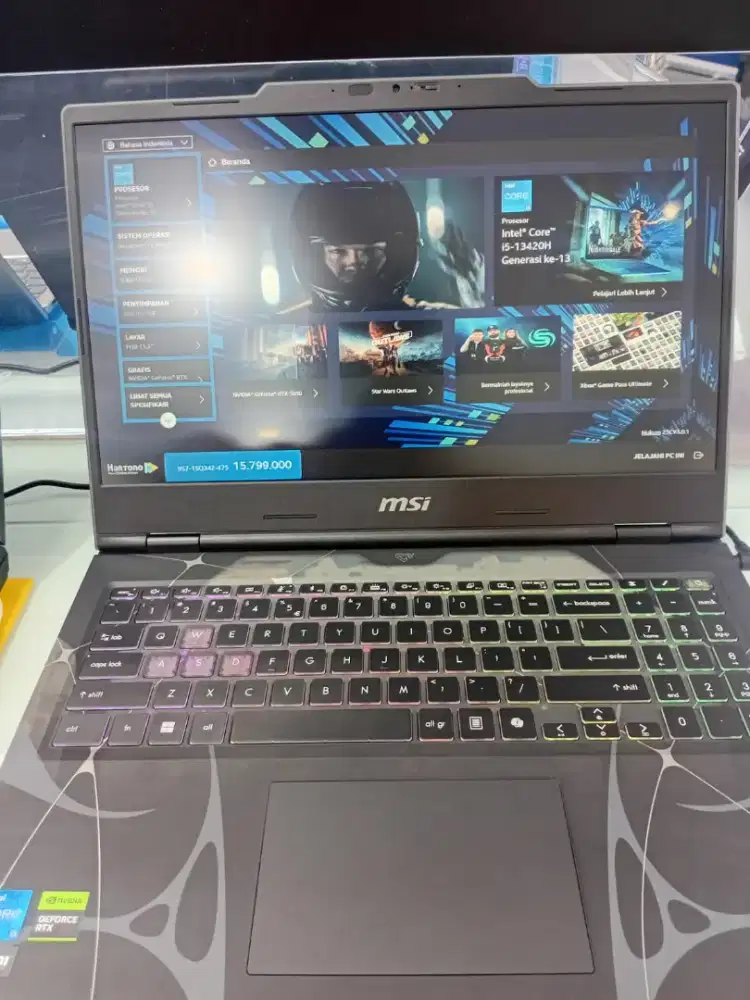 CICILAN TANPA CC LAPTOP MSI