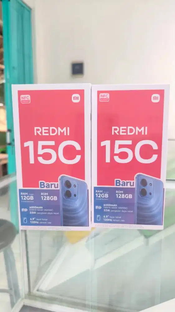 Redmi 15c ram 6/128 baru segel