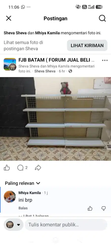 STELING AQUARIUM RAK TOKO