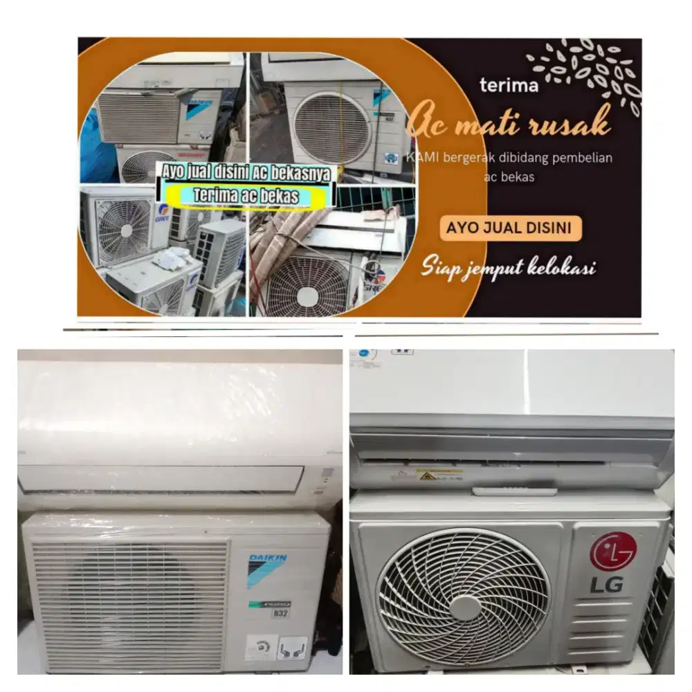 Terima ac bekas rusak