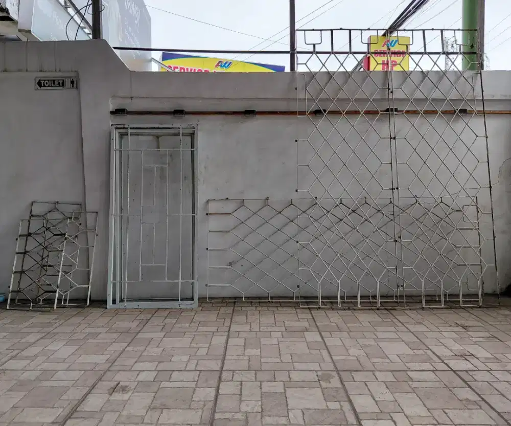 Jual teralis besi jendela kaca pintu teralis besi berbagai ukuran