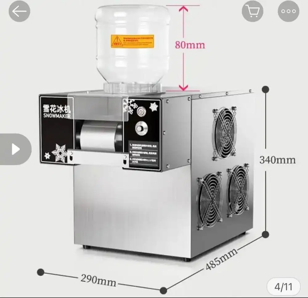 Mesin snow ice (es serut korea)
