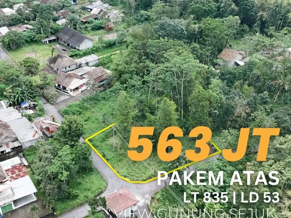Jual Tanah Pakem Ngepring Kaki Gunung Merapi View Gunung Lingkungan Sejuk Asri Banyak Pendatang