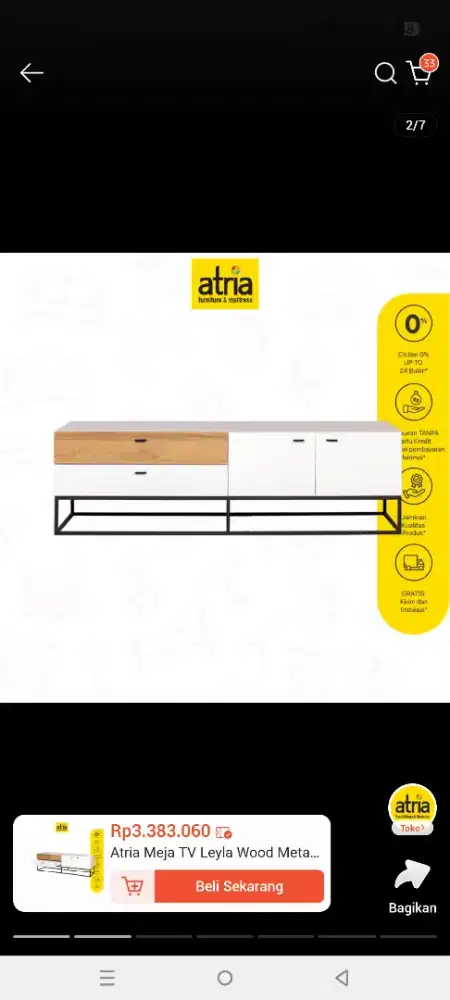 Layla Lemari Low Cabinet