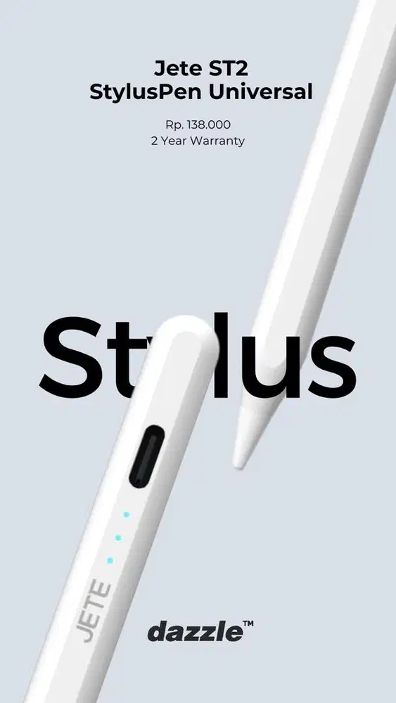 STYLUS PEN UNIVERSAL JETE GARANSI 1 TAHUN