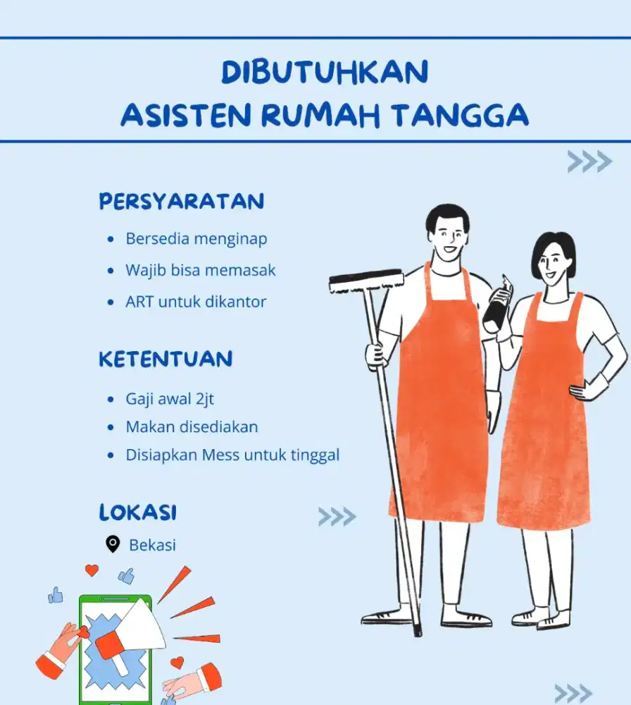 Dibutuhkan ART WANITA