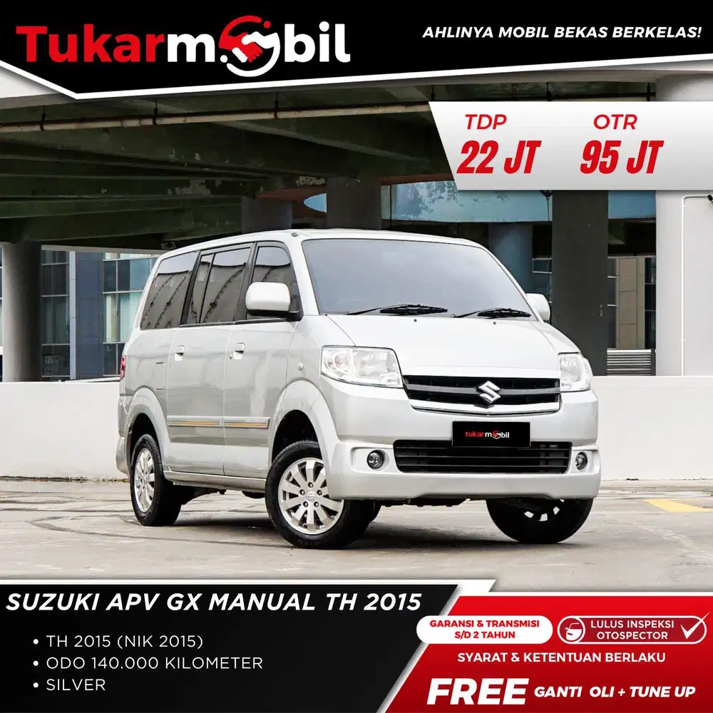 Suzuki APV GX MT Thn 2015 plat genap