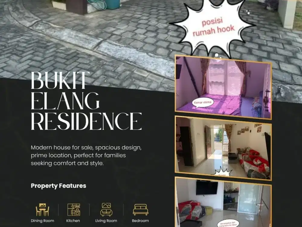 Rumah Hook Strategis Bukit Elang Residence Strategis Aman dan Siap Huni