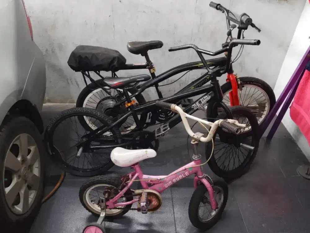 Sepeda BMX Listrik + Sepeda BMX + Sepeda Anak (Dijual sepaket)