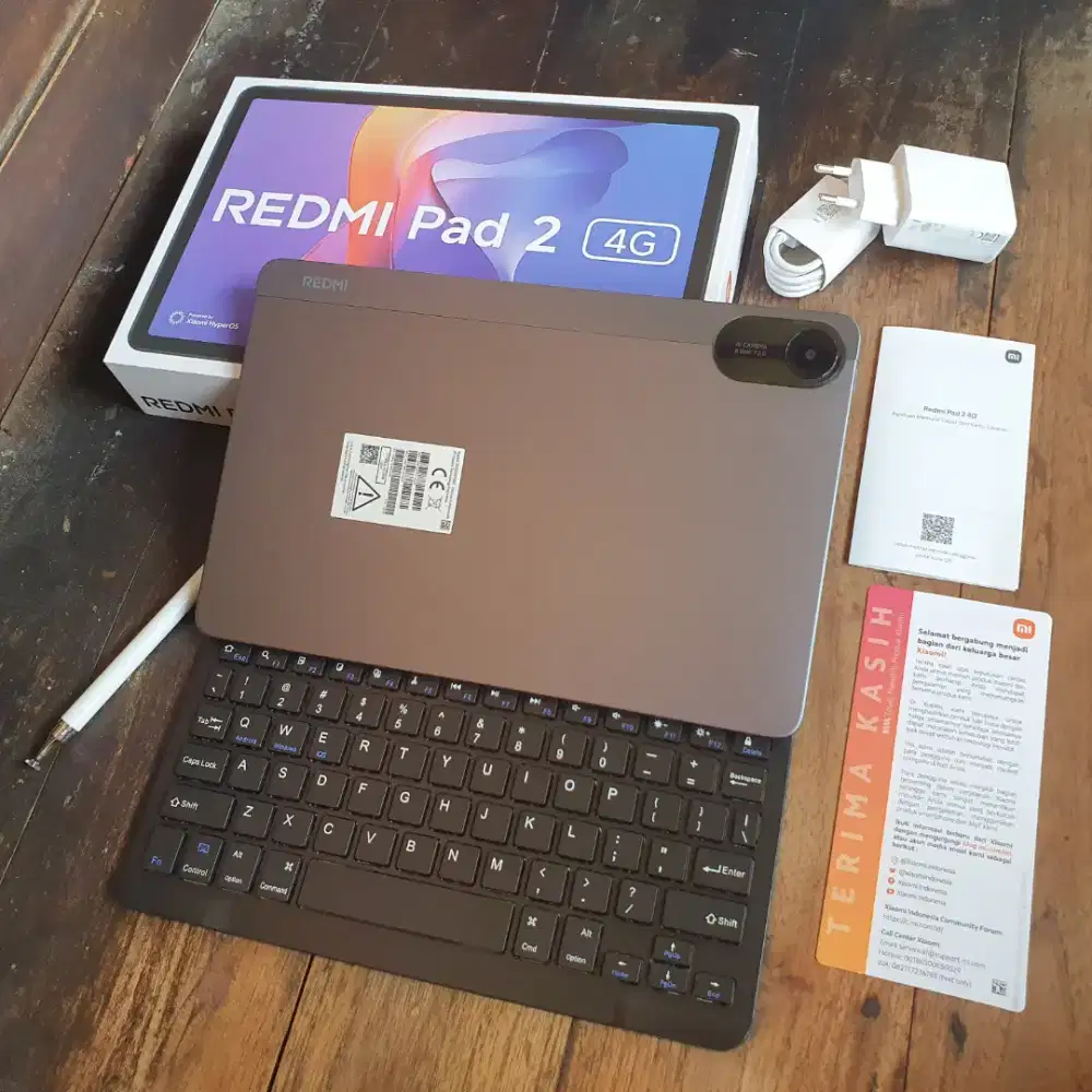 Redmi Pad 2 4G Dual SIM RAM 12/128 + Keyboard-Stylus Garansi Juni 2027