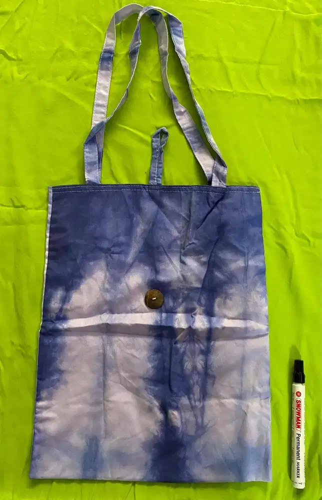 TOTE BAG KAIN BIRU – NEW