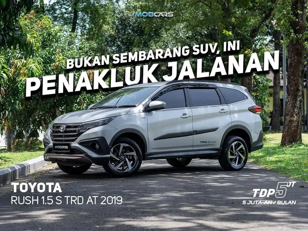 CICILAN MINIM! PAJAK PANJANG LOW KM RUSH 1.5 S TRD AT 2019 MOBCARS