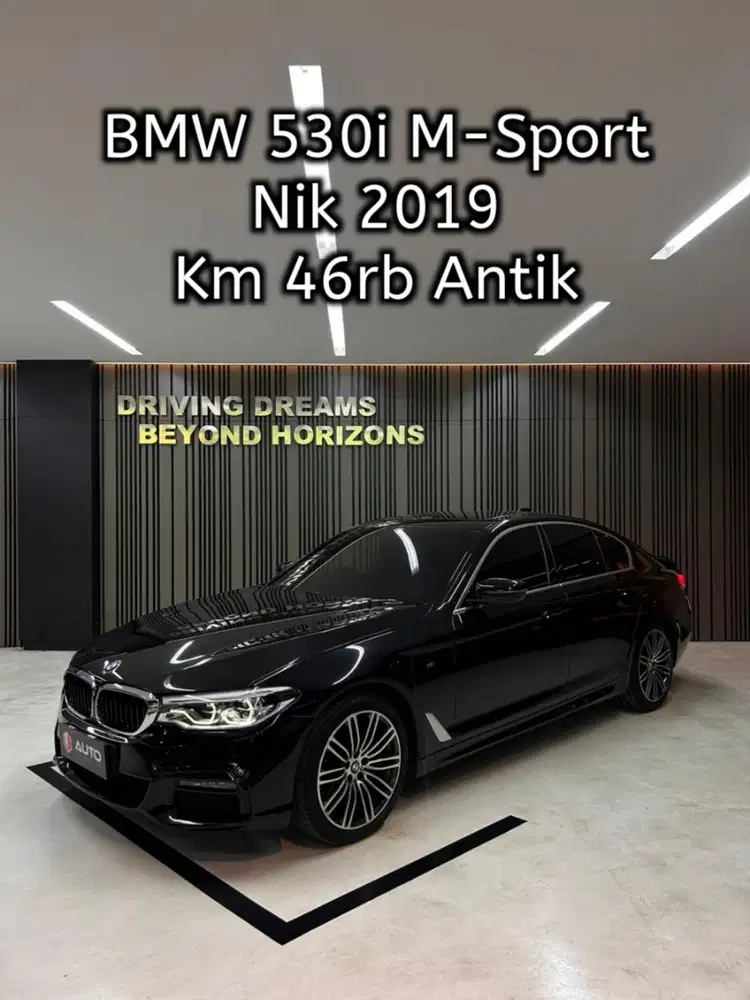 BMW 530i M-Sport A/T 2020 Hitam B119STR Km46rb Nik 2019