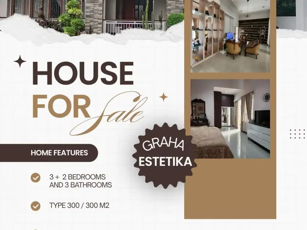 Rumah Luas Nyaman Tenang dan Eksklusif Graha Estetika Tembalang