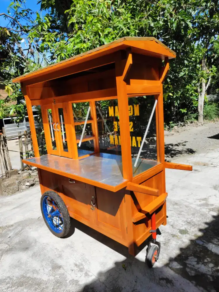 Gerobak Angkringan Bakso Mie Ayam PeceL Bubur Sate Martabak Ronde dlL