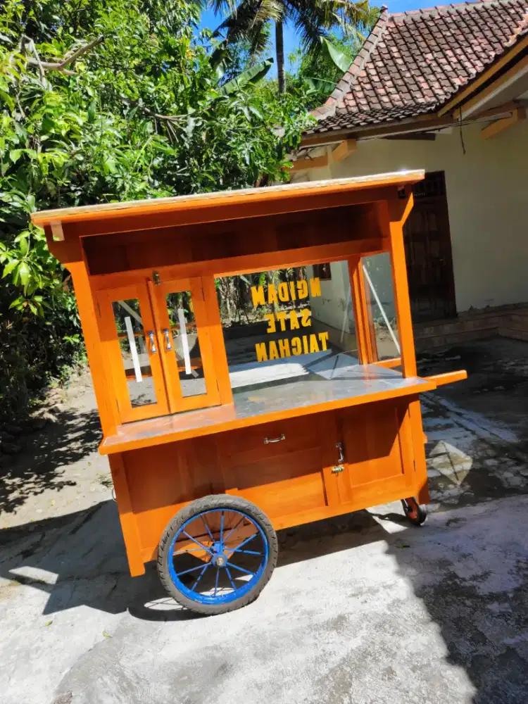 Gerobak Angkringan Bakso Mie Ayam PeceL Bubur Sate Martabak Ronde dlL