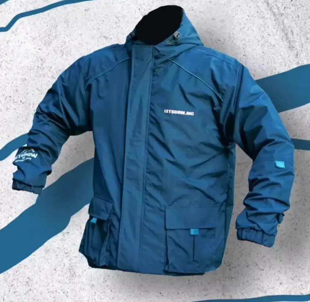 jaket pria wanita anti air/angin taslan