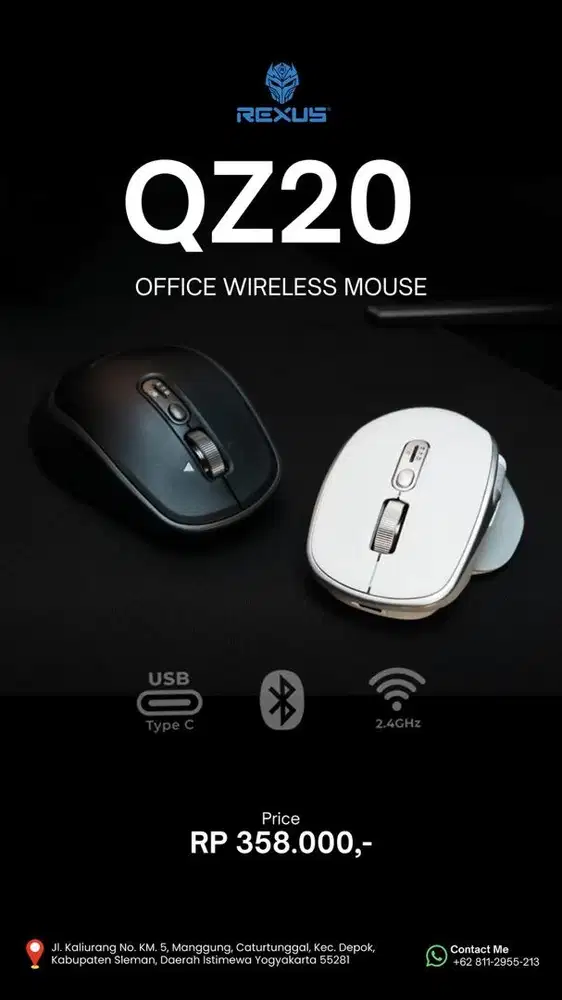 Rexus QZ20 OFFICE WIRELESS MOUSE