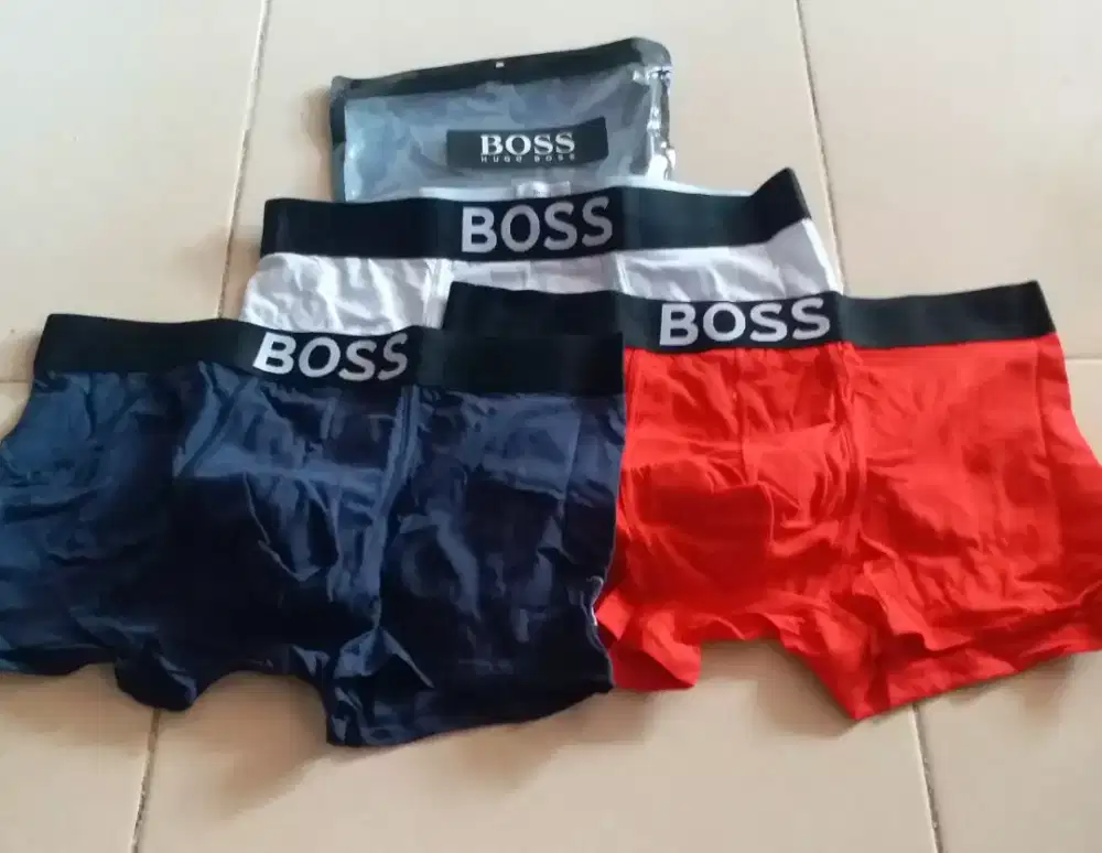 Boxer BOSS Original Size XL Baru 3pcs