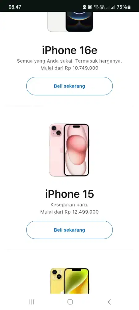 Iphone 15 Garansi ibox sd Des 2026