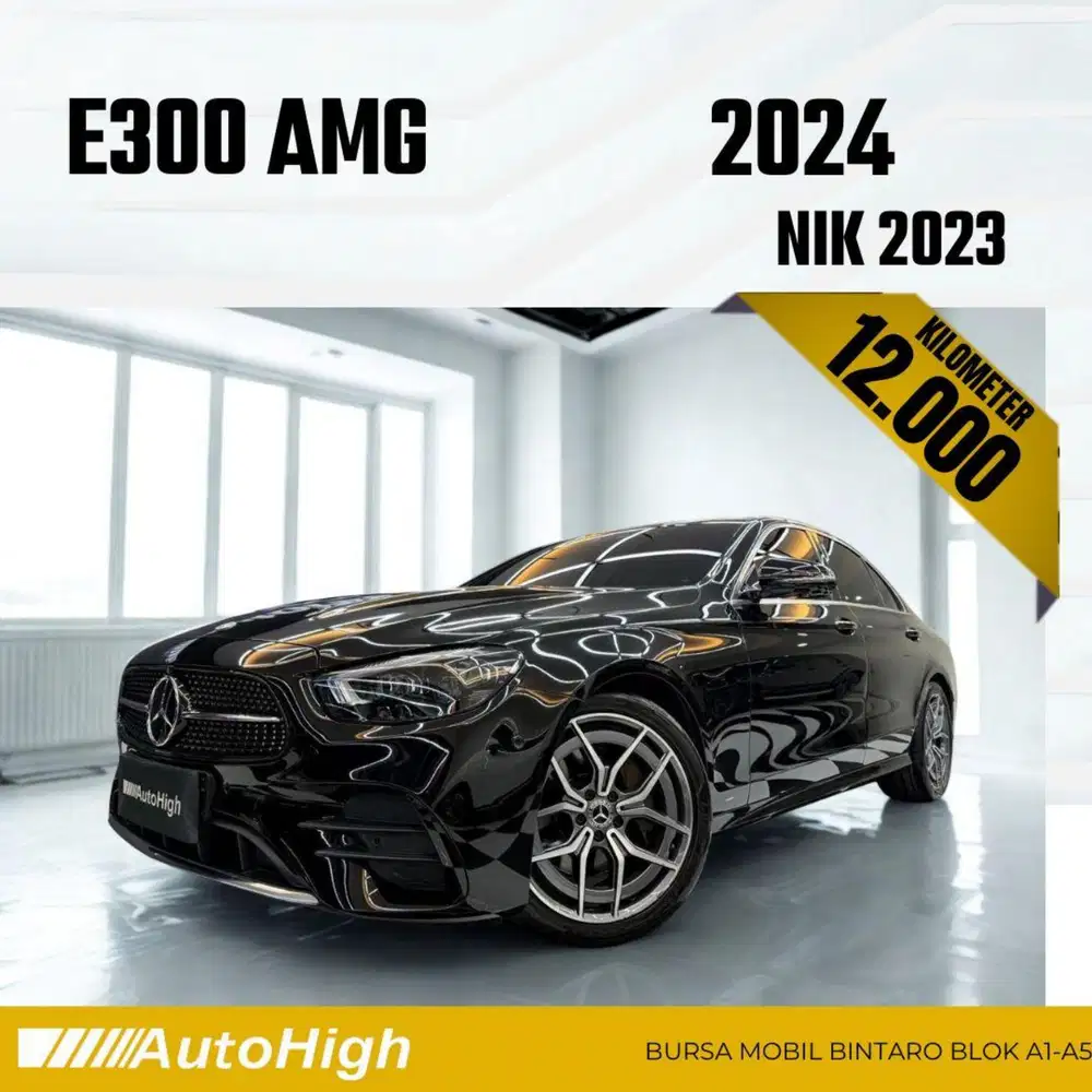 DP10% [Km12.000] E300 AMG 2023 Black Reg 2024 #AUTOHIGH