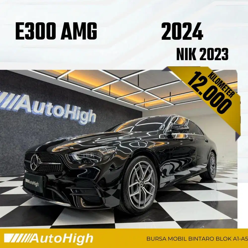 DP10% [Km12.000] E300 AMG 2023 Black Reg 2022 #AUTOHIGH