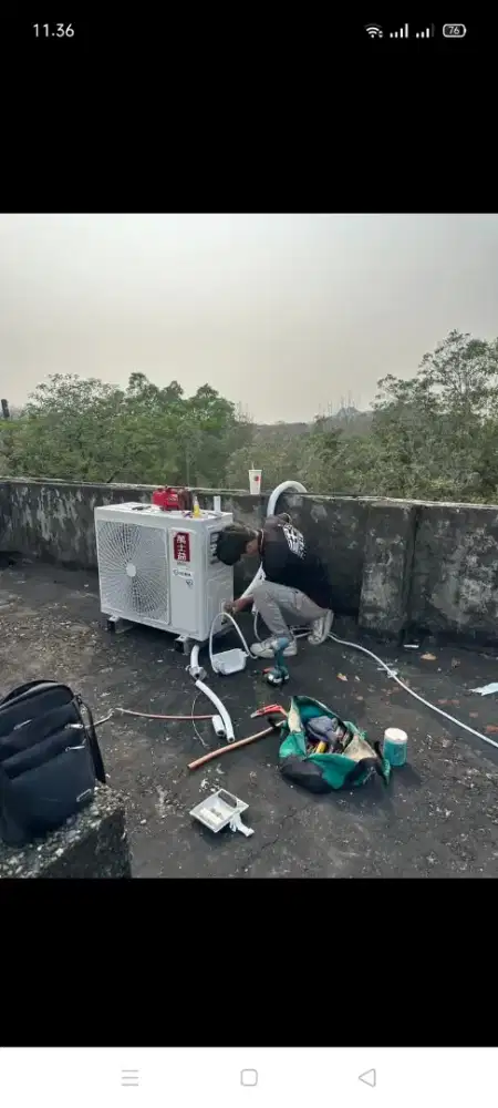 Jasa servis AC kulkas mesin cuci kompa air dll bergaransi