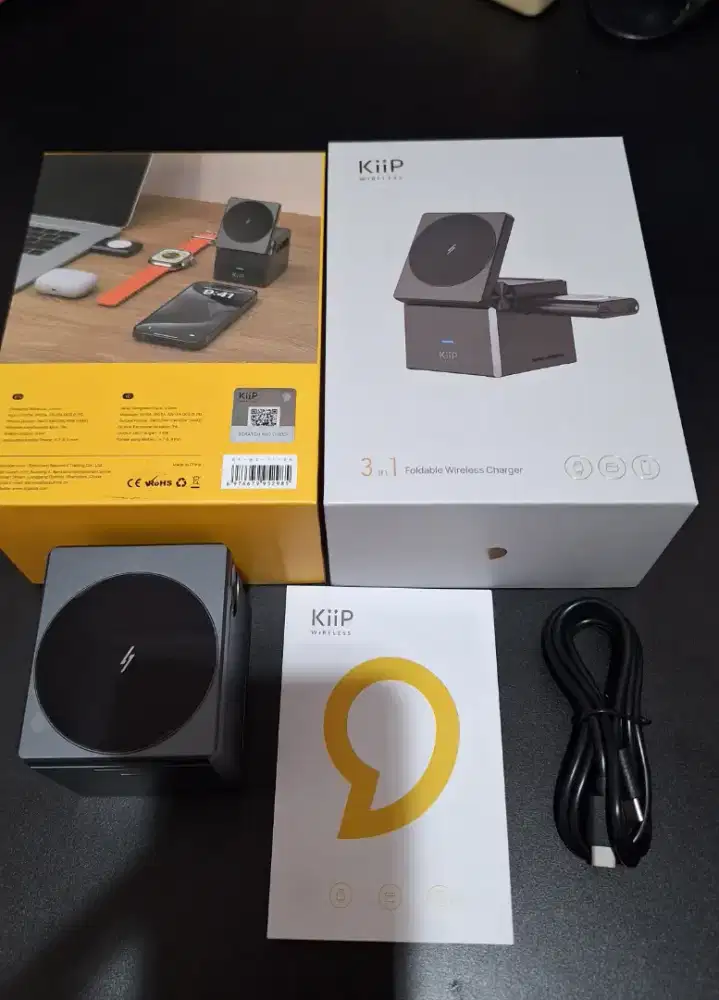 Kiip wireless T1 Pro 15W Fast Charging  3 in 1