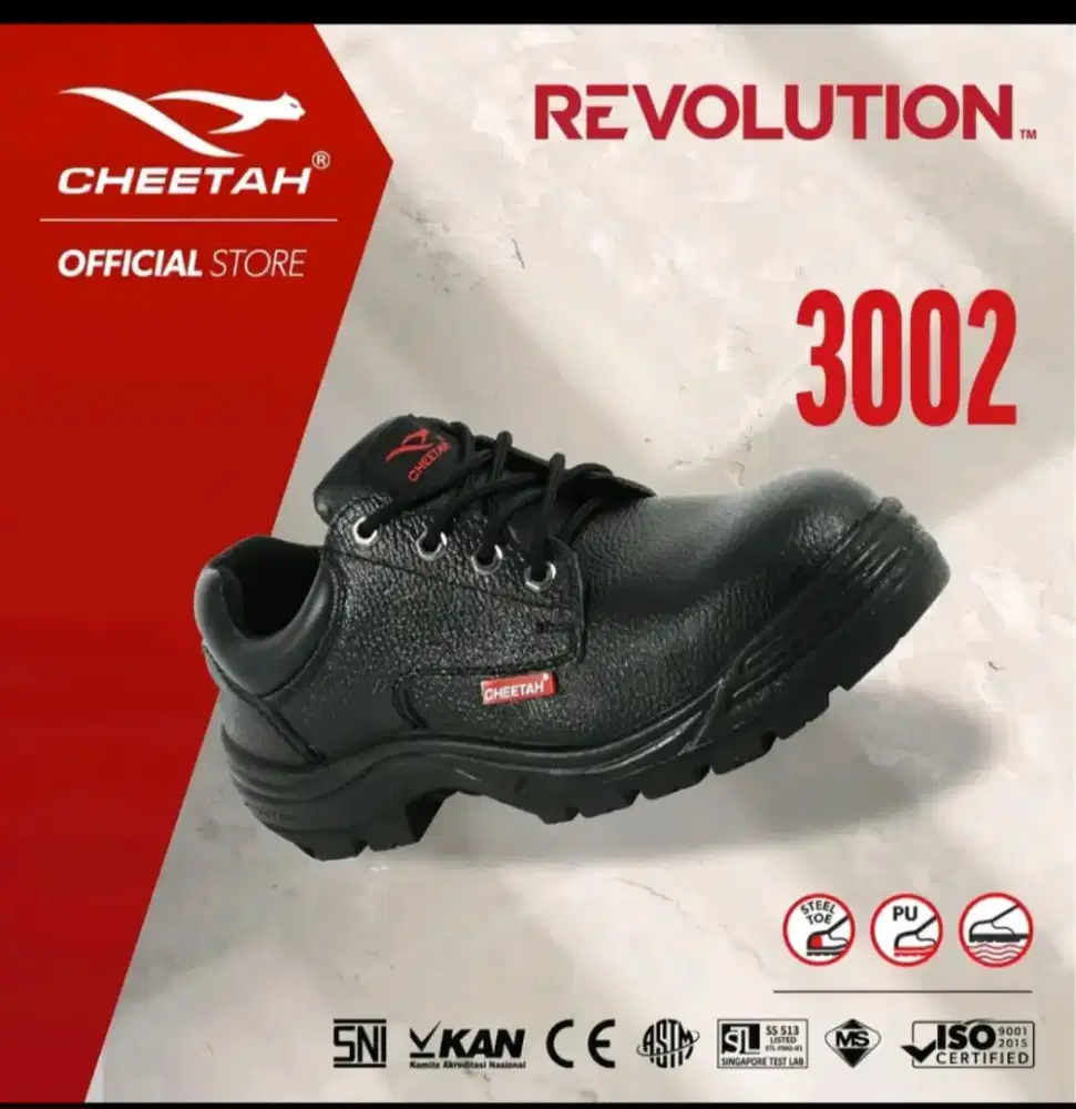 Dijual sepatu sefety cheetah uk 42 Baru