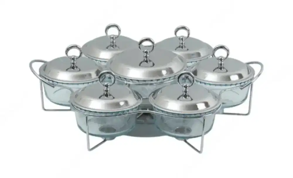 Marinex Food Warmer with Glass Dish
