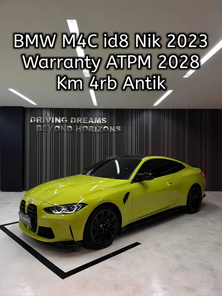 BMW M4 M4C Competition 2025 Kuning Km4rb Nik 2023 i-drive8 id8 B168SHW