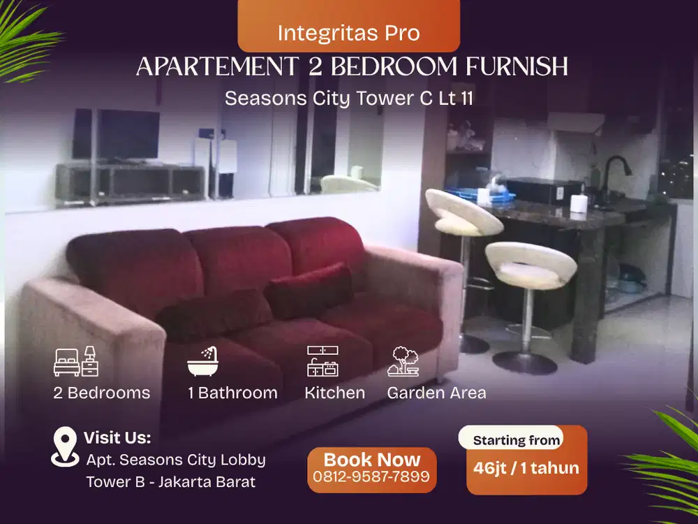 Rental Apartemen Fully Furnished di Jakarta Barat – Siap Huni & Nyaman