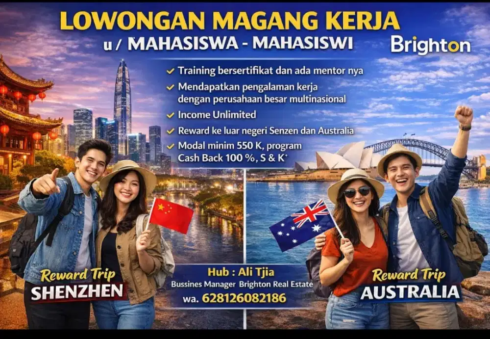 Lowongan Magang Kerja untuk Mahasiswa/wi