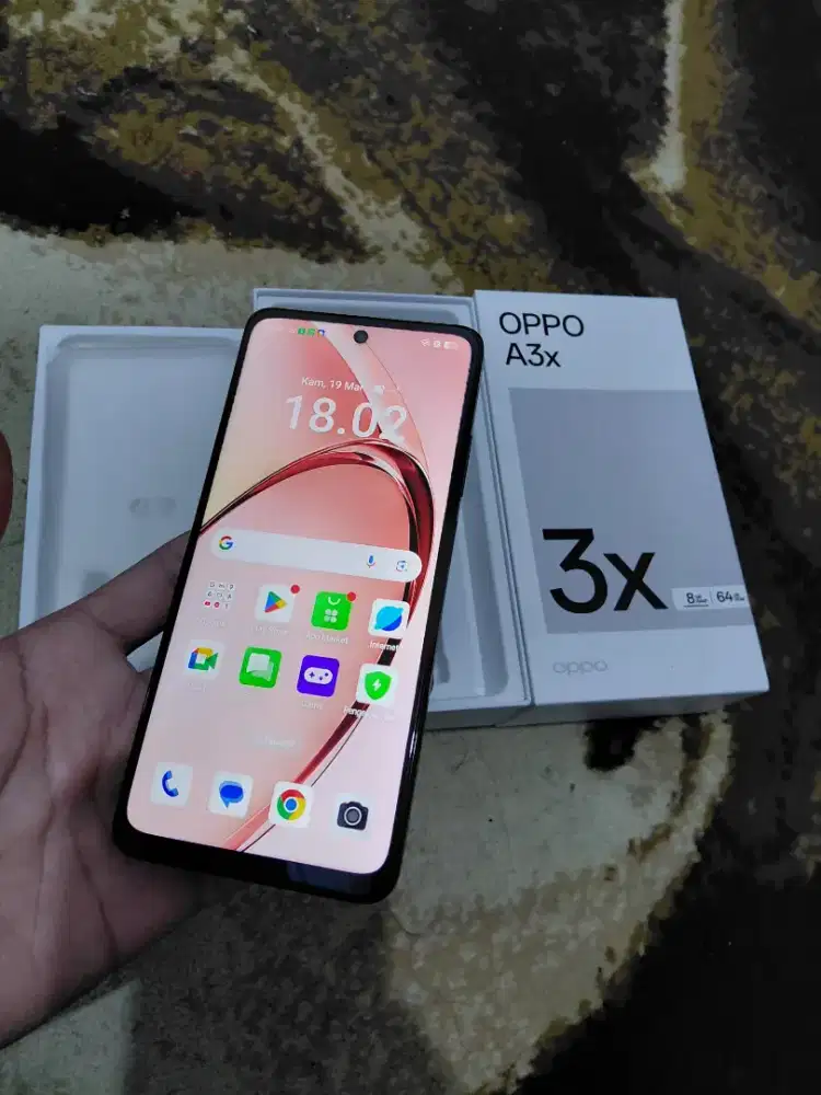 Oppo a3x 4+4/64 Fullset no minus