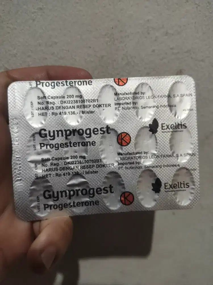 Gynprogest 200mg isi 15 Tablet + bonus 4 Tablet