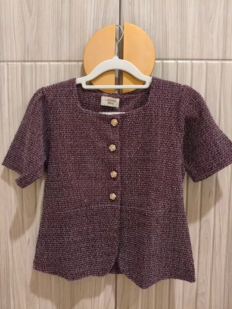 Atasan wanita lengan pendek korea