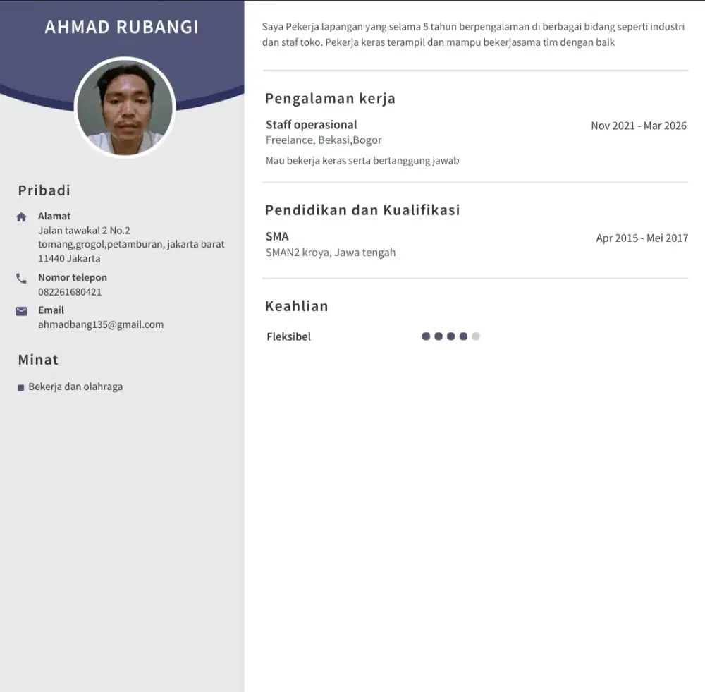 Cari lowongan pekerjaan