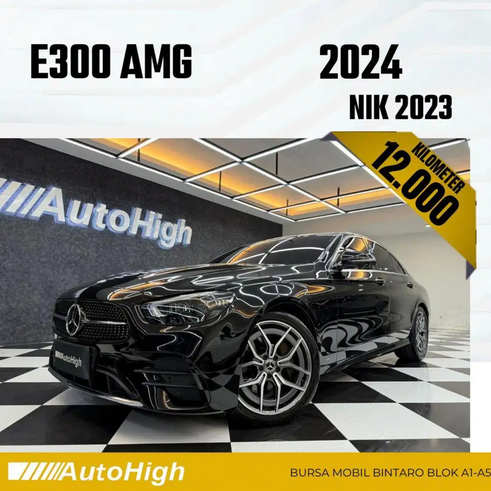 DP10% [Km12.000] E300 AMG 2023 Black Reg 2022 #AUTOHIGH