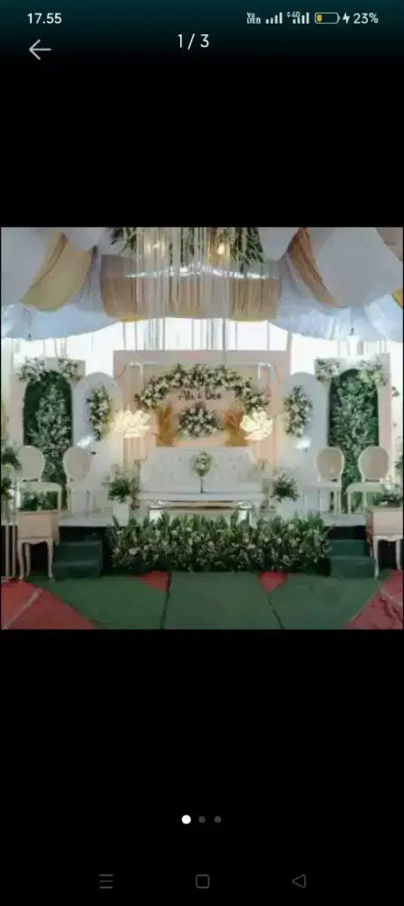 Dekorasi pernikahan atau acara lain