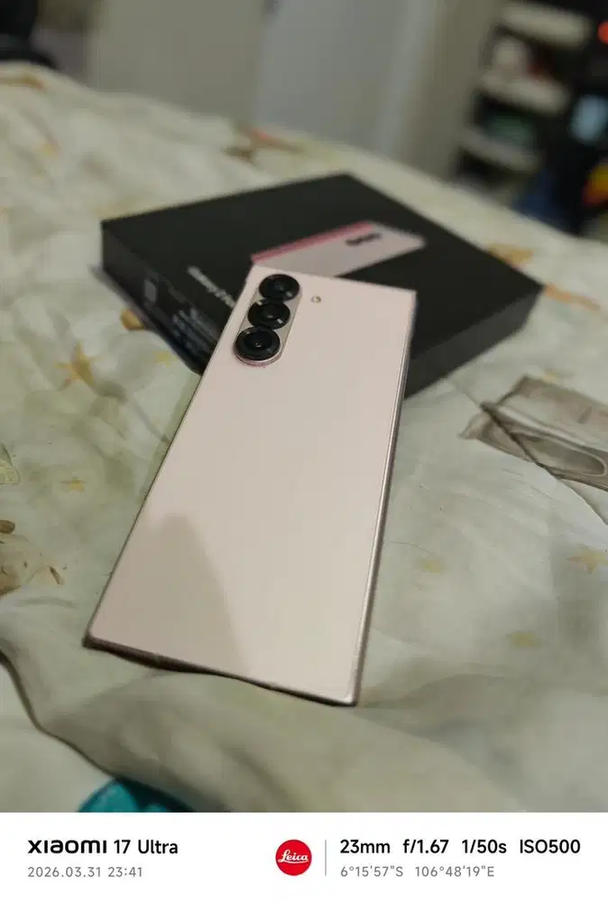 Samsung Galaxy Z Fold 6 Pink , 16/512 Garansi Resmi Sein