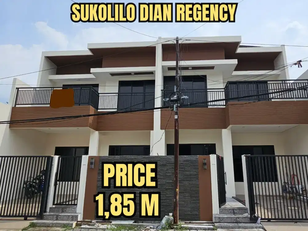 ‼️READY 2 UNIT BARU GRESS‼️ RUMAH SUKOLILO DIAN REGENCY KEPUTIH DEKAT ITS