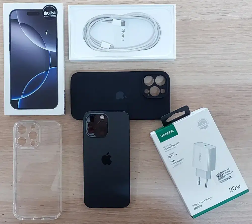 iPhone 16 Pro Max Blibli - 256GB - BH 100% - Garansi on 6 Bln